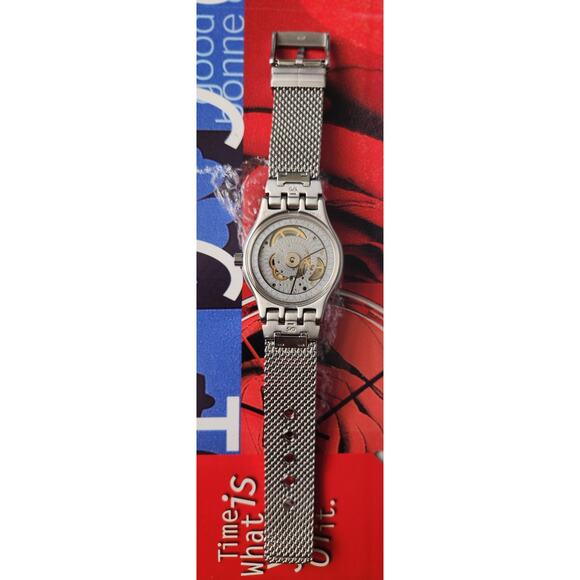 Swatch Watch SISTEM MECHE YIS418M 2018 Sistem51 Irony New In Box Milanese Band - Picture 6 of 14